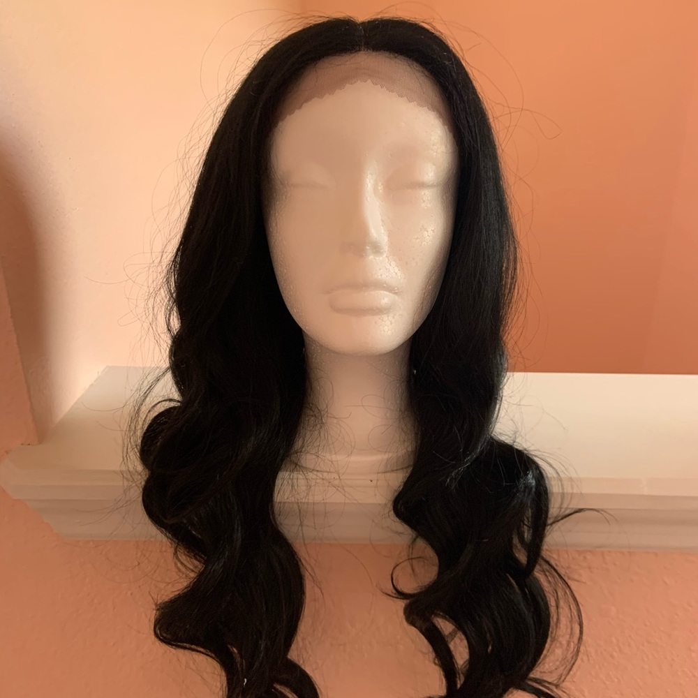 Long Black Curly Wig